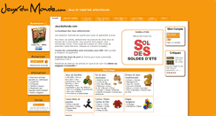 Desktop Screenshot of jeuxdumonde.com